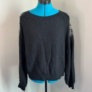 Free People Found my Friend Pullover with shoulder detail NWT